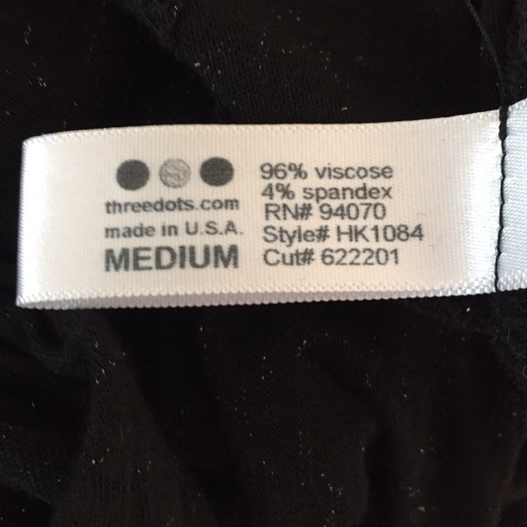 Three Dots sparkly faux wrap top - Picture 5 of 5